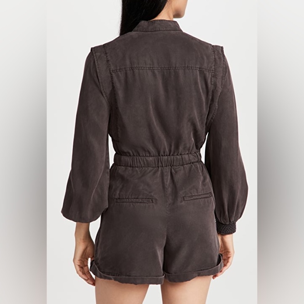 NWT Alice & Olivia Charcoal Kota Romper 6 - Picture 2 of 4